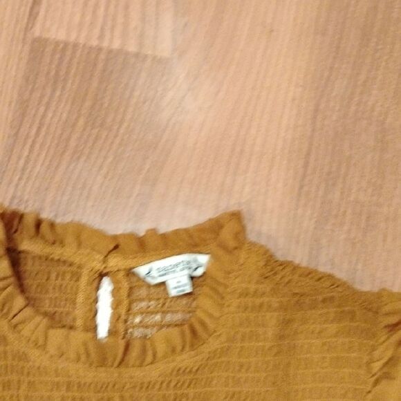 Charming Mustard Lady's Dress - Picture 3 of 5